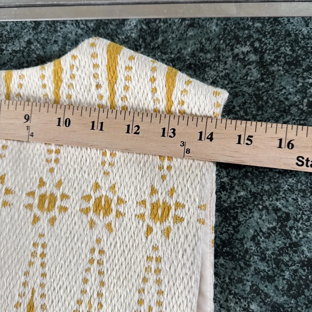 Tory Burch Sleeveless Cream and Mustard Patterned Shift Dress